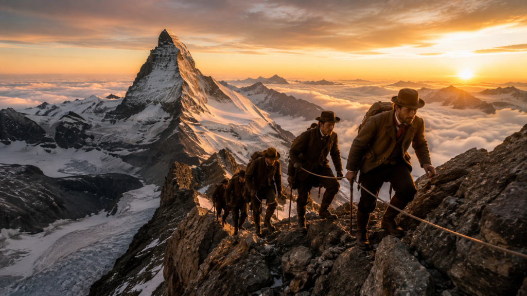 The First Climbers of the Matterhorn