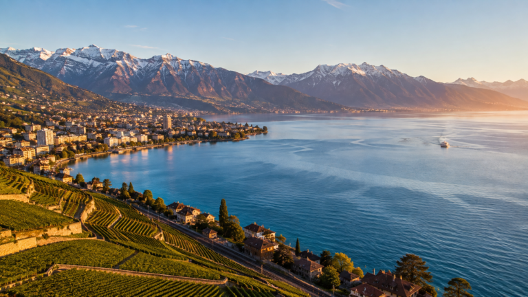 Lake Geneva (Lac Léman), Vaud & Geneva Cantons, Switzerland