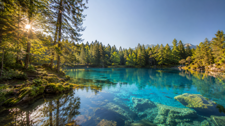 Blausee, Kandergrund, Switzerland