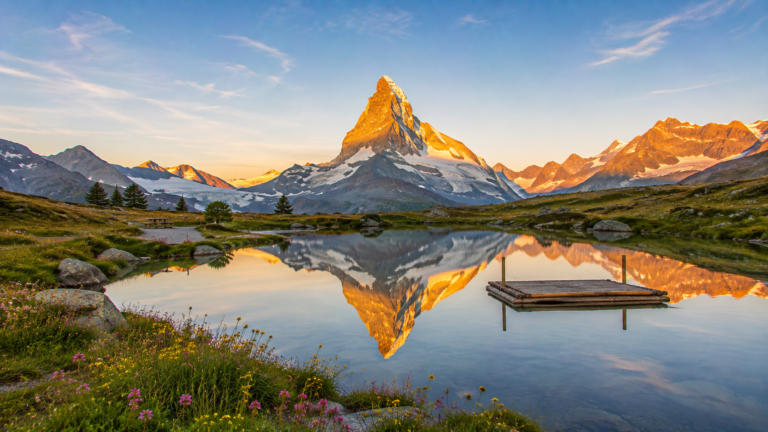 Lake Leisee, Zermatt, Switzerland