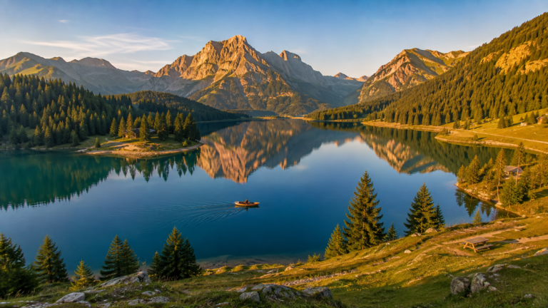 Lake Arnen, Feutersoey, Switzerland