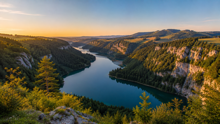 Lake Schiffenen, Düdingen, Switzerland