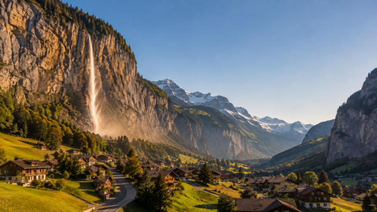 Staubbach Falls, Lauterbrunnen, Switzerland