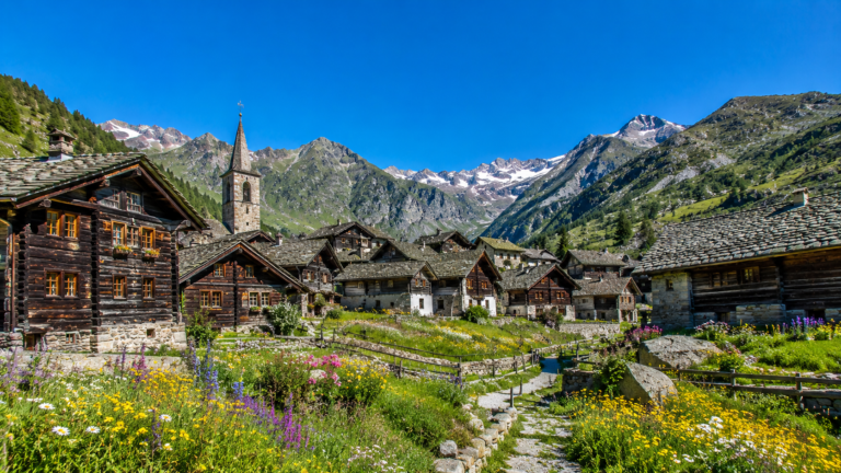Bosco Gurin Heritage Village, Bosco Gurin, Switzerland