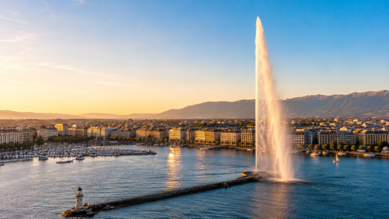 Jet d’Eau Area, Geneva, Switzerland