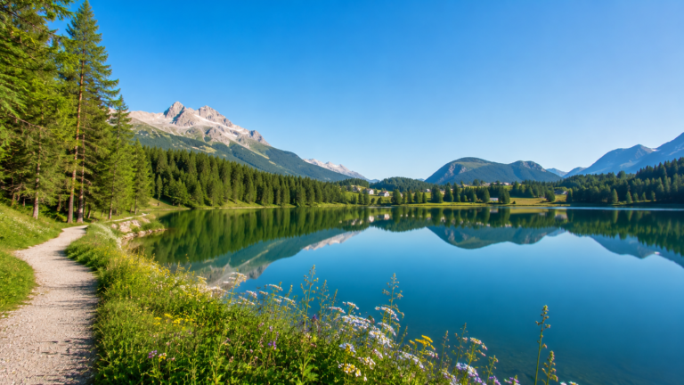Lake Champfèr, Champfèr, Switzerland