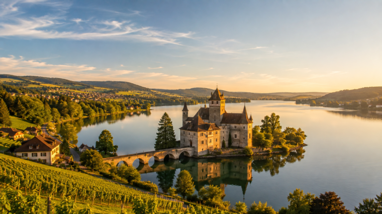Lake Hallwil, Seengen, Switzerland