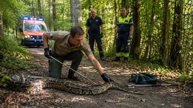 Mystery Python Found Roaming Swiss Woodland as Police Search for Owner