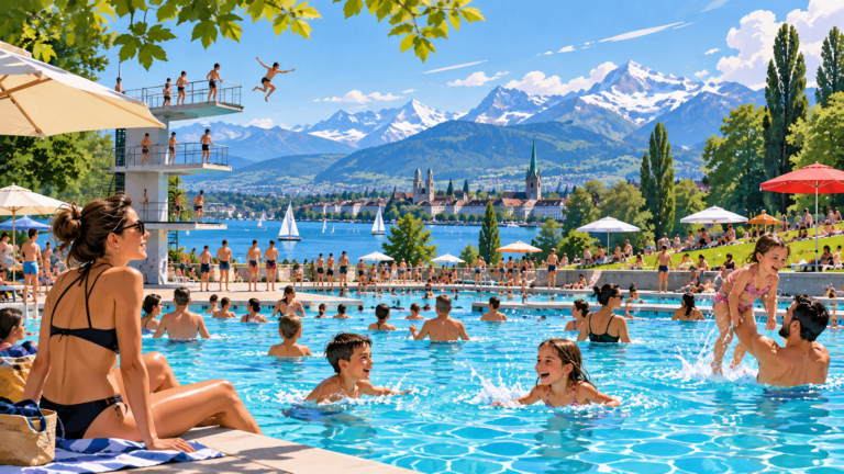 Swiss Outdoor Pools See Unprecedented Crowds as Hot Summer Drives Surge in Visitors