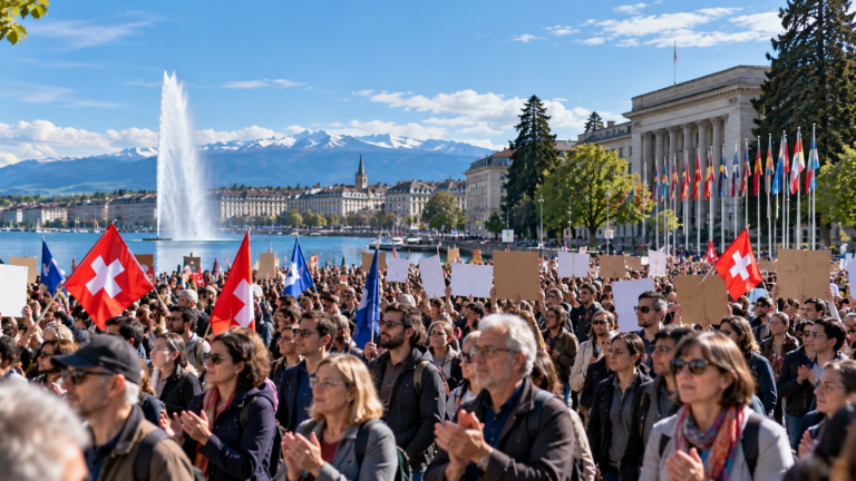 Geneva Demonstration Renews Pressure on Switzerland Over Israel Policy