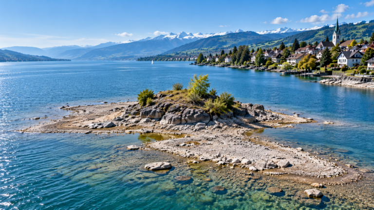 Lake Zurich Drought Exposes Rare Island as Switzerland Faces Persistent Water Shortages